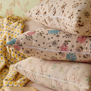 1 pièce Housse de coussin personnalisable, imprimé floral délicat, antistatique, pour canapé de salon <span class=keywords><strong>confortable</strong></span>, chambre, fenêtre en baie, maison, hôtel - Product Image 3
