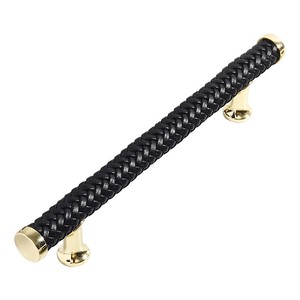 Hot Sale Solid Fashion Zinc Alloy Leather Handle Gold Kitchen Cabinet <strong>Door</strong> Handles - Product Image 5