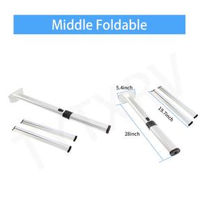 TYTXRV RV accessori RV gambe da tavolo pieghevoli in lega di alluminio doppia guida rotaie regolabile gamba del tavolo <span class=keywords><strong>per</strong></span> RV barca <span class=keywords><strong>Camper</strong></span> tavolo da pranzo - Product Image 4