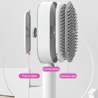 Un clic nettoyer la perte de cheveux Airbag Massage peigne brosse à cheveux autonettoyant brosse à cheveux pour les femmes une clé démêlant brosse à cheveux