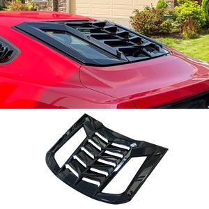 Para Ford Mustang S650 2015-2023, embellecedor de ventana trasera tipo aleta de tiburón, cubierta embellecedora para ventana de ventilación trasera, accesorios para coche - Product Image 1