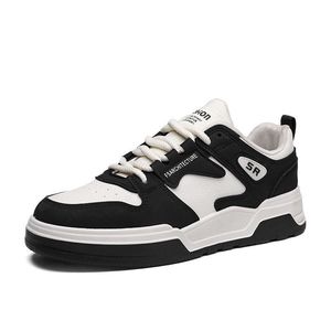 Summer Men's Casual Sneakers Trendy All-Match <b>White</b> Platform Sneakers Breathable <b>Lace</b>-Up Design for Students - Product Image 5