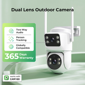 Cámara de Seguridad Exterior de Doble Lente ODM 2K+2K, Cámara de Seguridad PTZ con IA, Detección de Personas y Vehículos, Seguimiento Inteligente, Reflector - Product Image 1