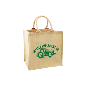 "Sacs à provisions en jute durable personnalisés avec impression de logo en PVC" - Product Image 1