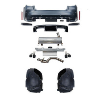 Kit carrosserie complet PP pour conversion BMW G20 G28 en M3 G80 large 1:1, comprenant pare-chocs avant et arrière larges, capot, échappement et ailes modifiés