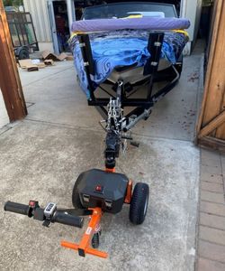 Remorque électrique, chariot utilitaire pour caravanes, camping-car, caravanes, 24V, 1.3T/2800lbs, 3 roues - Product Image 4