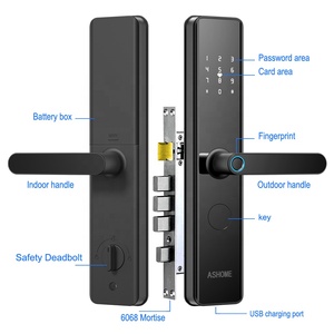Tuya Smart Lock 6068 Mortise with Security <strong>Knob</strong> Home Office Code Card Ttlock Wifi Fingerprint Recognition <strong>Door</strong> Lock - Product Image 3