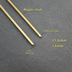 ไม้คิว<span class=keywords><strong>พูล</strong></span>คุณภาพสูงระดับมืออาชีพ CUPPA ทำจากไม้เมเปิลแคนาดา หุ้มด้วยผ้าลินินไอริช ขนาดหัวคิว 11.75/12.75 มม. น้ำหนัก 19 ออนซ์ ทำจากสแตนเลสสตีล - Product Image 5