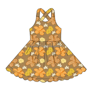 ชุดเดรสสวยๆ สำหรับเด็กผู้หญิง ลายฮาวาย แขนกุด ความยาวระดับเข่า สไตล์ลำลอง สำหรับเด็กอายุ 0-16 ปี ขายส่ง - Product Image 4