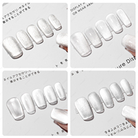 JTING Unique effet 4 couleurs universel argent clair de lune oeil de chat vernis à ongles gel ensemble magnétique cristal diamant oeil de chat vernis gel