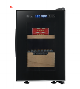 Cave à cigares électrique moderne avec hygromètre numérique Tiroirs doublés de cèdre espagnol en bois prêt pour le voyage - Product Image 3