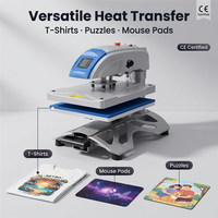 Presse à chaud pneumatique à plateau coulissant 16x20 pouces pour transfert thermique sur T-shirts 110V 220V