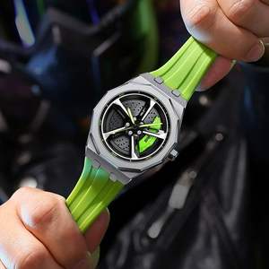 Reloj Deportivo para Hombre SVJ AUDI RS7 Original 3D, Reloj de Pulsera con Diseño de Llanta de Auto, Resistente al Agua, con Movimiento de Cuarzo, Rotación de 360 Grados °   Spinning para Hombres - Product Image 5