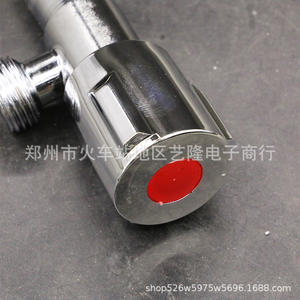 Válvula angular Kui 201, válvula triangular roja y azul, rosca hembra de acero inoxidable para calentador de agua de baño - Product Image 1