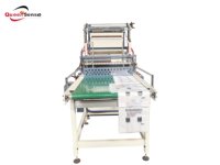 Machine à fabriquer des sacs en plastique SHXJ-B700, sacs de courses ménagers plats, double couche, quatre lignes, thermoscellage, découpe à froid