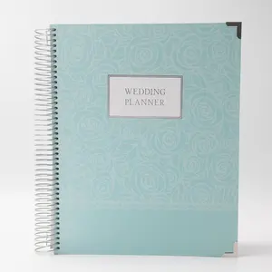 Zilveren Spoelbinding/Draad O/Spiraal Weddingplanner/Gast/Handtekening Boeken Met Box Kit Set