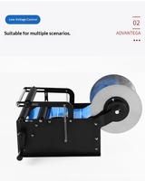 Machine d'étiquetage manuelle portable de bureau pour bouteilles en verre, avec applicateur d'étiquettes adhésives semi-automatique MH, impression de date