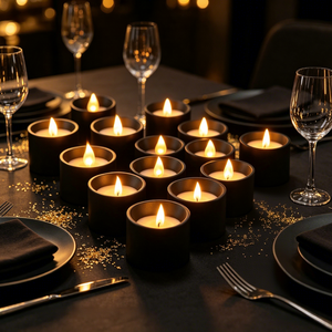 Lot de 12 bougies <span class=keywords><strong>LED</strong></span> sans flamme à télécommande, effet flamme 3D, en plastique, avec minuterie 2/4/6/8H, fonctionnant sur piles, pour mariage - Product Image 3