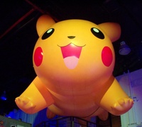 Pokemon pikachu/pikachu inflable gigante, publicidad personalizada, venta al por mayor