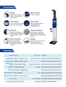 Máy phân tích sức khỏe cơ thể thông minh với phần mềm cho phòng tập thể dục thể thao dinh dưỡng thể thao giải pháp quản lý cơ thể - Product Image 2