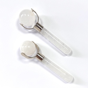 เครื่องมือนวดหน้าแบบปรับแต่งได้ ลูกกลิ้งนวดหน้าหยกขาว - Product Image 4