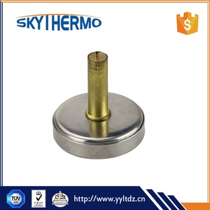 Thermomètre industriel à cadran pour eau chaude, à connexion arrière, en acier inoxydable 304, bimétallique - Product Image 3