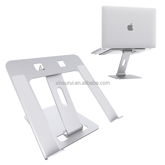 Aluminum Alloy Silicone Notebook Stand Tablet Laptop Holder Adjustable Foldable for Macbook Computer PC Tablet