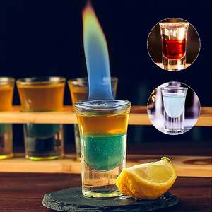 <span class=keywords><strong>Linnea</strong></span> : Verre à shot transparent à base épaisse de 1 oz pour la dégustation de vin, les shooters, les cocktails, la tequila - Product Image 2