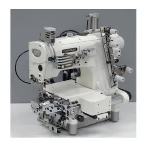 Kansai special used one needle small cylinder bed double chain stitch machine Jeans bottom hemming machine with pneumatic thread
