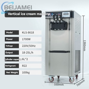 Macchina Professionale per Gelato ad Alta Produzione Commerciale a 3 Gusti per Gelato e Soft Serve per Uso Commerciale - Product Image 4
