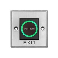 Système de contrôle d'accès intelligent avec capteur infrarouge 12V 24V, bouton de sortie sans contact, IP23, 100 000 cycles, durable pour applications automatiques