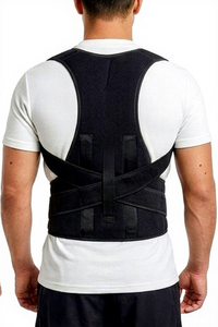 Orthowrap Professional Neoprene <b>Back</b> <b>Brace</b> Adjustable Posture Corrector Support Belt for Adults Breathable Lumbar Support - Product Image 2