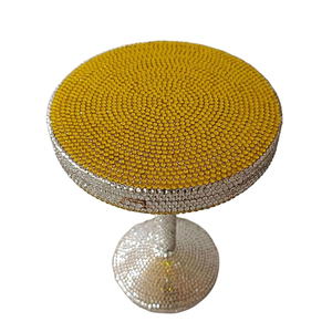 Pochette de soirée tendance pour femme en forme de gobelet scintillant avec pierres précieuses et strass, sac à main pour invitées de mariage - Product Image 4