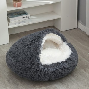 2024 recién llegados <span class=keywords><strong>Cat</strong></span> Cave con capucha cubierta de lujo cama cómoda para perros para dormir - Product Image 2