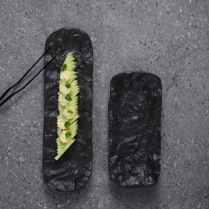 จานซูชิทำจากเซรามิกทรงสี่เหลี่ยมผืนผ้าถาดสำหรับเสริฟผลไม้ซาชิมิสลัดเสริฟจานสำหรับร้านอาหาร - Product Image 5