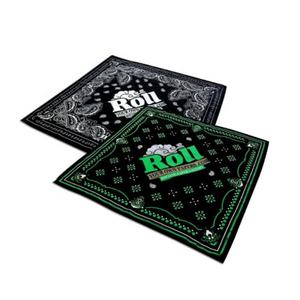 Écharpe bandana carrée en coton personnalisée avec impression par sublimation thermique, conception multifonction de votre propre logo pour un usage sportif - Product Image 2