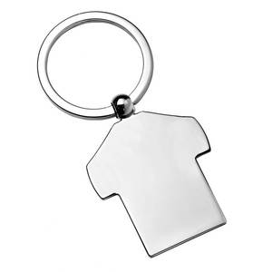 Llavero Metálico con Forma de Camiseta, Acabado Plateado, Accesorio de Moda, Regalo - Product Image 2