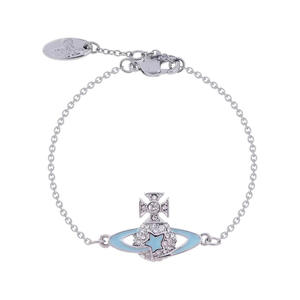 Pulsera VVN Empress <span class=keywords><strong>Vivienne</strong></span> Nueva Colección Saturno con Cristales para Mujer - Elegante Estilo Envuelto en Meteoritos, Moda Adorable - Product Image 5