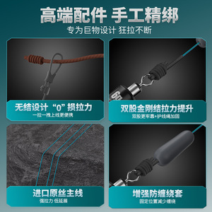 Juego de Líneas de Pesca Aohu Zhanlian 6g 6.3m 7.0m 7.2m 7.5m 8.1m de Alta Resistencia para Carpa, Carpa Plateada y Carpa de Hierba - Product Image 5