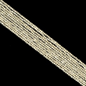 2/3/4MMホワイトシェルハードカッティングビーズラウンド天然宝石アゲートクリスタルクォーツ - Product Image 3