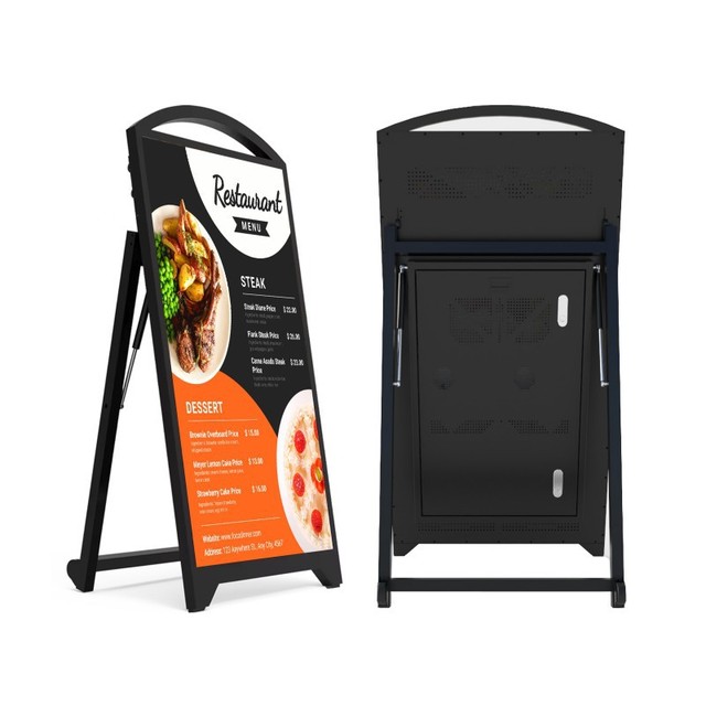 New Indoor/Outdoor P2.5mm 32/43 Inch LED Digital Signage with Mobile Battery Water Resistant IP65 Elevator Use SDK Function