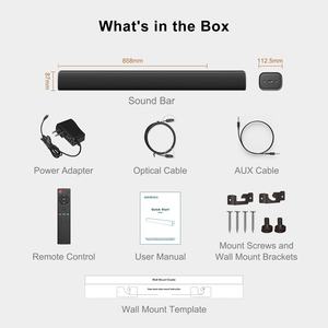 Bestisan Barre de son Crystal Sound Home Cinéma TV Haut-parleur Barres de son - Product Image 4