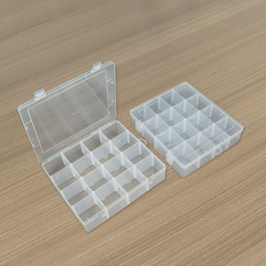 Transparent Plastic Storage Box 16 Compartments Detachable For Fishing Gear Jewelry Tools DIY Beading Parts Organizer - Product Image 1