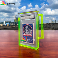 Étui magnétique en acrylique BGS pour cartes gradées PSA avec couvercle magnétique, protection UV à 99,9 %, étui de présentation pour cartes CGC Pokemoned