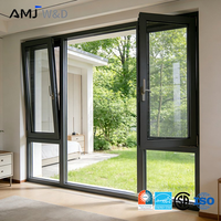 Ventanas Abatibles y Giratorias NFRC, Estilo Americano, Cierre Multipunto de Seguridad, Ventana Abatible con Aislamiento Térmico