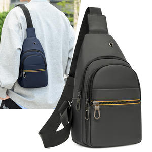 Sac <span class=keywords><strong>de</strong></span> <span class=keywords><strong>poitrine</strong></span> pour homme <span class=keywords><strong>de</strong></span> loisirs en plein air, nouveau sac <span class=keywords><strong>de</strong></span> sport multifonctionnel à fermeture éclair, grande capacité, simple, à bandoulière unique, pour le cyclisme - Product Image 1