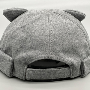 Sombrero de melón con orejas de gato para <span class=keywords><strong>mujer</strong></span> Otoño e invierno Nueva <span class=keywords><strong>gorra</strong></span> y sombrero informal dulce y lindo para estudiantes - Product Image 4