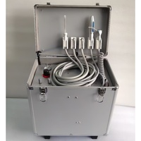 Unité dentaire électrique portable en métal avec système d'aspiration par compresseur d'air et turbine pour clinique dentaire