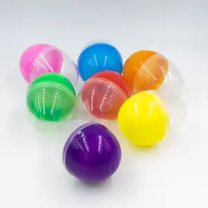 CIVI复活节彩蛋塑料42x 60毫米复活节彩蛋装饰彩色塑料彩蛋复活节派对装饰