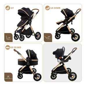 <span class=keywords><strong>Cochecito</strong></span> de Bebé de Alta Calidad 4 en 1, Conjunto de Carrito de Bebé Económico, <span class=keywords><strong>Moderno</strong></span>, Plegable, de Viaje, de Lujo, 3 en 1 para Recién Nacidos - Product Image 3